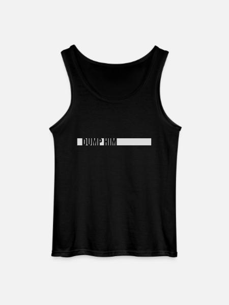 dump him quote logo - Gildan Men’s Tank Top - black
