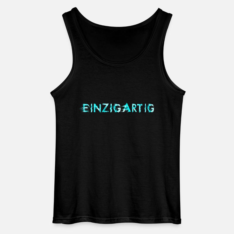 Einzigartig arctic blue - Gildan Männer Tank Top - Schwarz