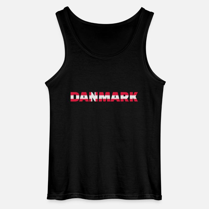Dänemark - Gildan Männer Tank Top - Schwarz
