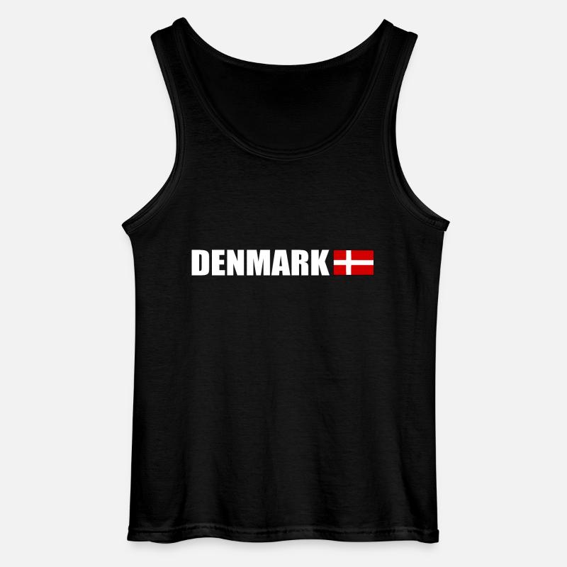 Denmark - Gildan Men’s Tank Top - black