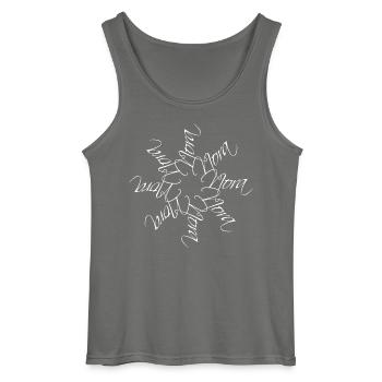 Nora Name Namensmandala - Gildan Männer Tank Top - Anthrazit - Vorne - AI Model Male 185 dark (185cm)