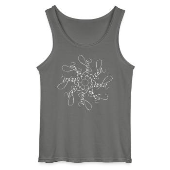 Paula Name Namensmandala - Gildan Männer Tank Top - Anthrazit - Vorne - AI Model Male 185 dark (185cm)