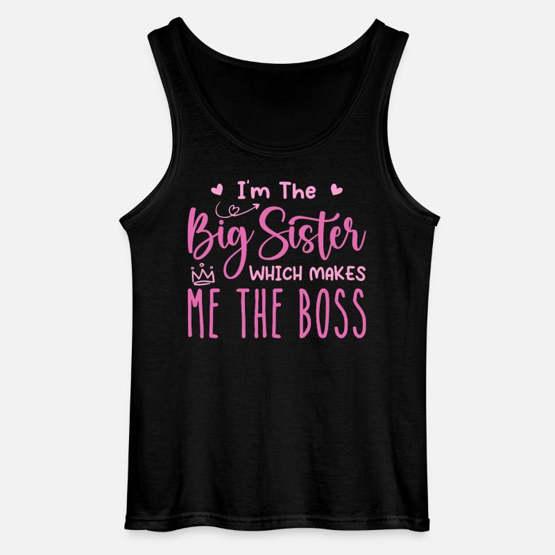 Ich bin die große Schwester - Gildan Männer Tank Top - Schwarz