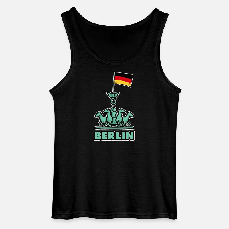 Berlin - Gildan Männer Tank Top - Schwarz