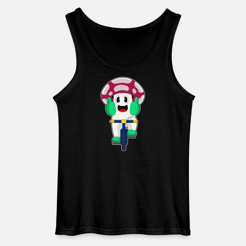 Vélo champignon - Débardeur Gildan Homme - noir
