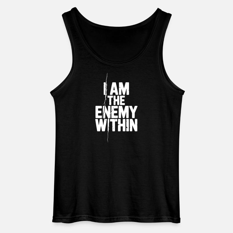 Ich bin der innere Feind - Gildan Männer Tank Top - Schwarz