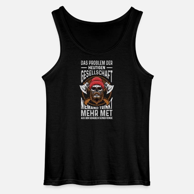 Walhalla Nordmann Wikinger Geschenk Odin - Gildan Männer Tank Top - Schwarz
