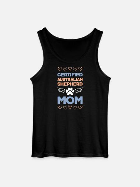 Certified Australian Shepherd Mama - Gildan Men’s Tank Top - black