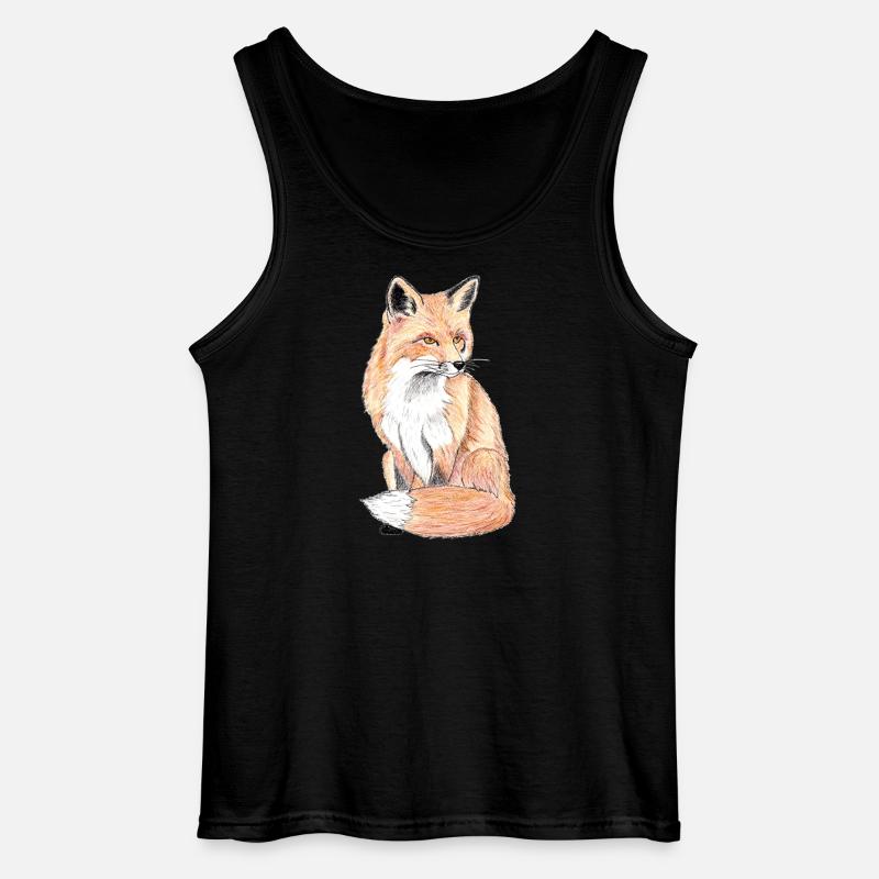 Kleiner Waldfuchs - ein sanfter Begleiter - Gildan Männer Tank Top - Schwarz