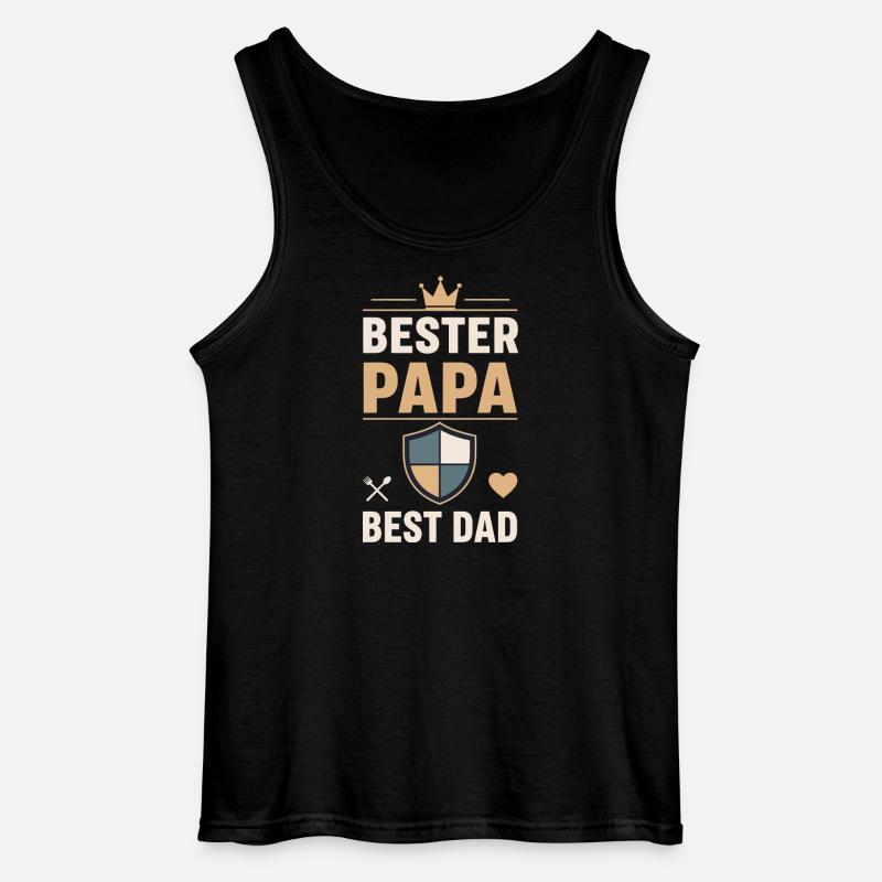Bester Papa Schild Design - Gildan Männer Tank Top - Schwarz