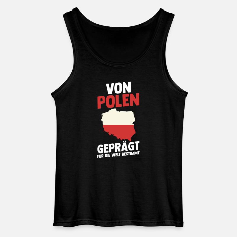 Pole Polnisch Polen - Gildan Männer Tank Top - Schwarz