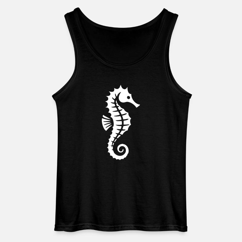 Seepferdchen | Schwimmabzeichen - Gildan Männer Tank Top - Schwarz