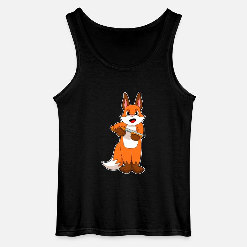 Fuchs Schrotflinte - Gildan Männer Tank Top - Schwarz
