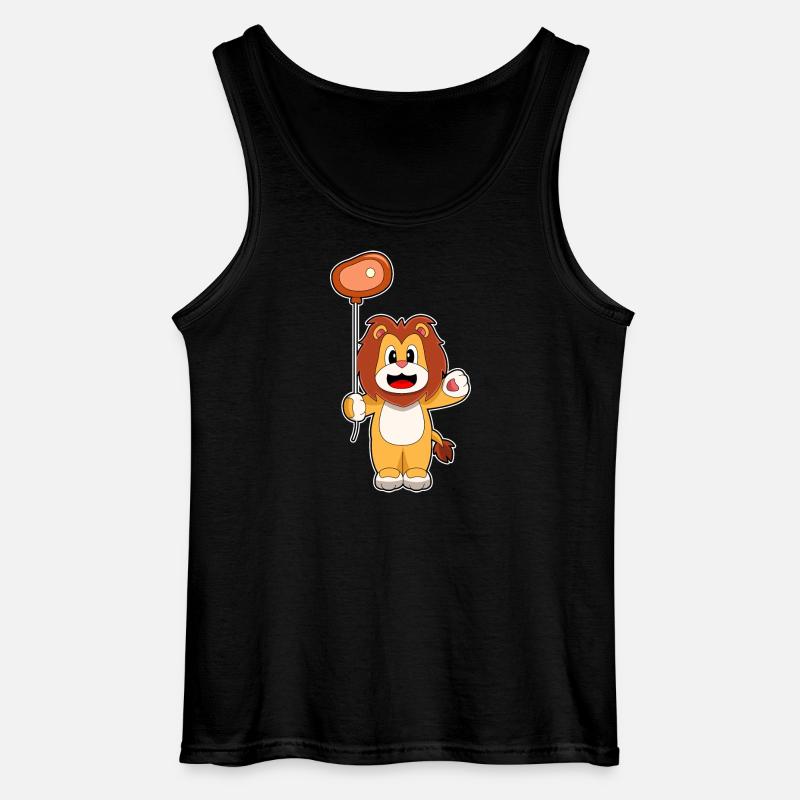 Löwe Luftballon Fleisch - Gildan Männer Tank Top - Schwarz