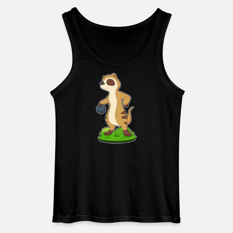 Erdmännchen Bowling Bowlingkugel - Gildan Männer Tank Top - Schwarz