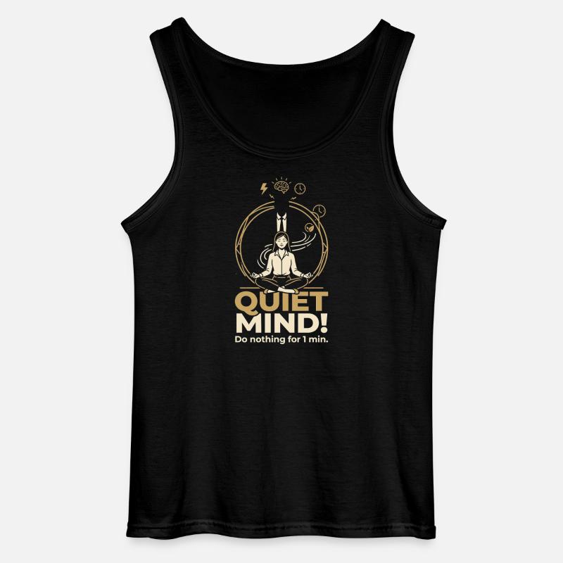 Quiet Mind - Gildan Männer Tank Top - Schwarz