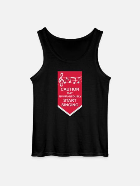 may spontaneously start singing - Gildan Men’s Tank Top - black