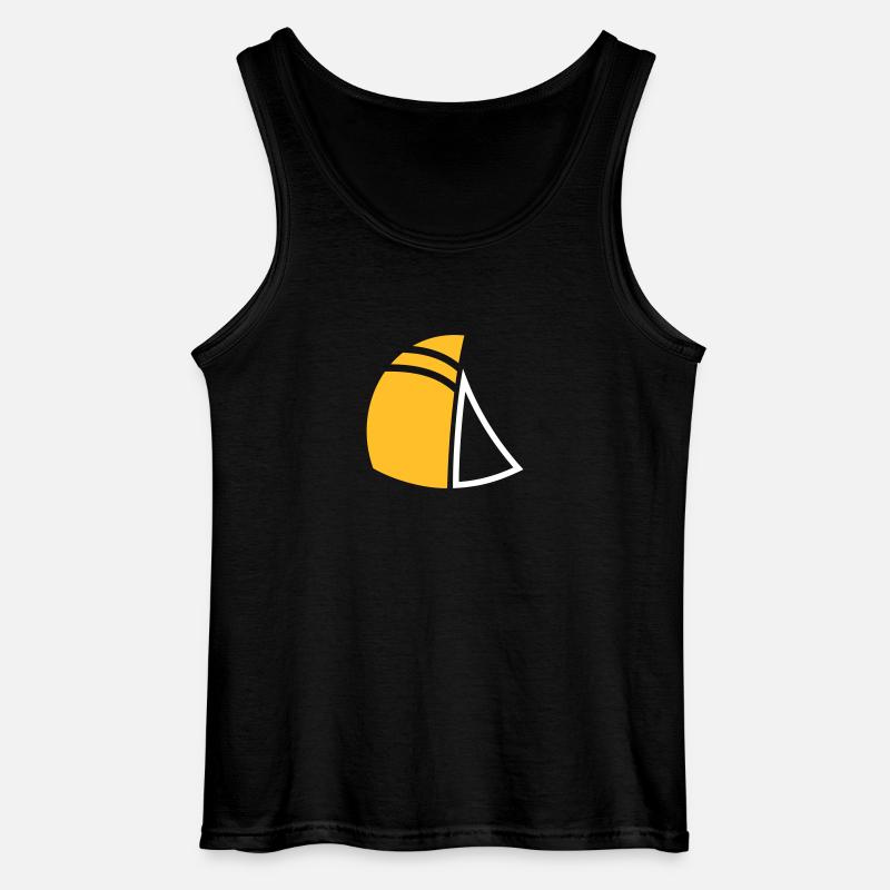 Segeln - Gildan Männer Tank Top - Schwarz