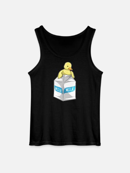Duck Milk - Gildan Men’s Tank Top - black