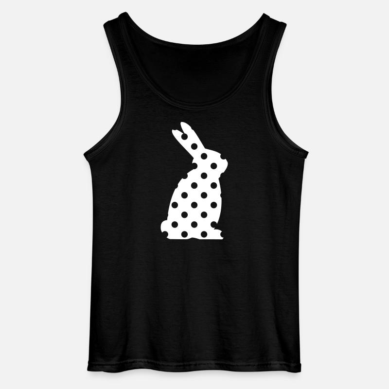 Hase Punkte Ostern Geschenk - Gildan Männer Tank Top - Schwarz