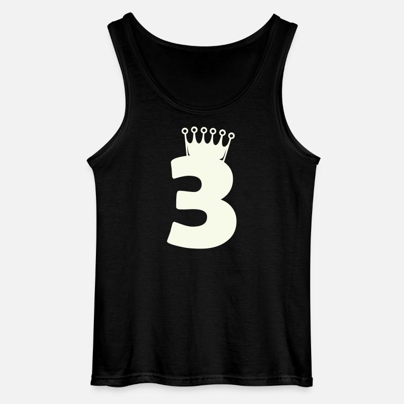 3_krone - Gildan Männer Tank Top - Schwarz