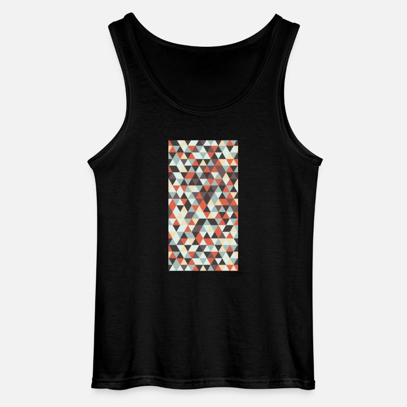 Triangle pattern - Gildan Männer Tank Top - Schwarz