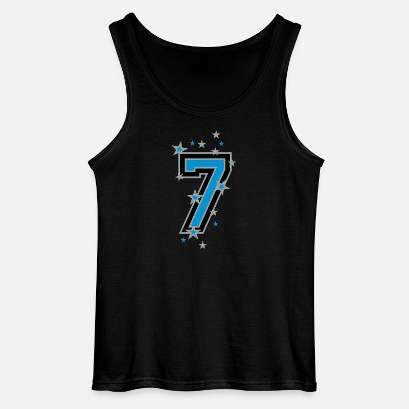 Die Nummer sechs 6 - Gildan Männer Tank Top - Schwarz