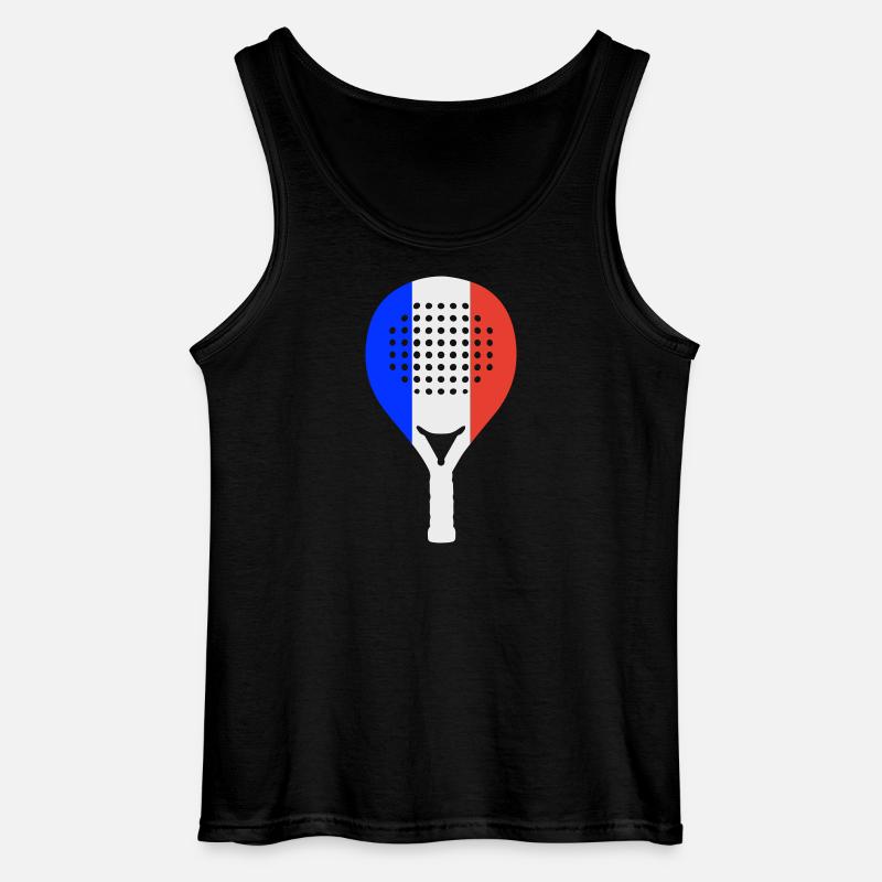 Padel-Frankreich - Gildan Männer Tank Top - Schwarz