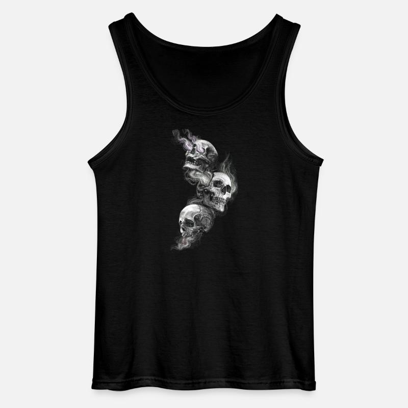 Schädel - Gildan Männer Tank Top - Schwarz