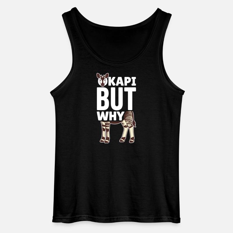 Okapi-liebhaber Okapi-tier Seltene Tierweltliebe - Gildan Männer Tank Top - Schwarz