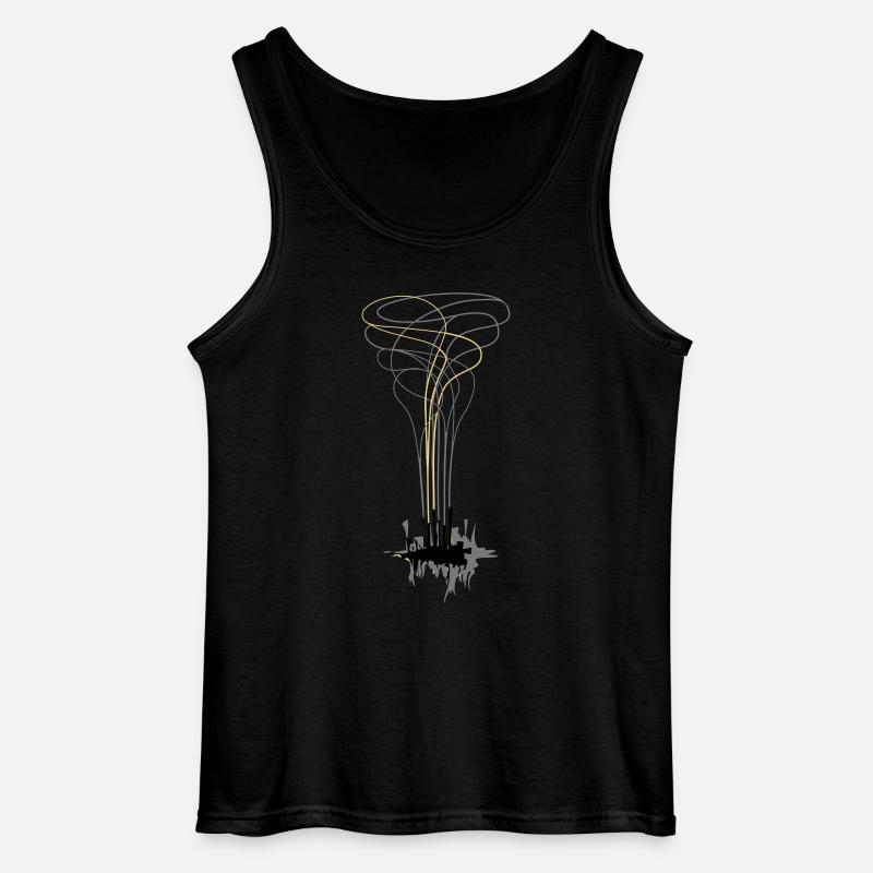 Metropole - Gildan Männer Tank Top - Schwarz