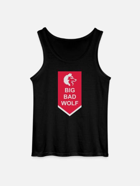 big bad wolf quote - Gildan Men’s Tank Top - black
