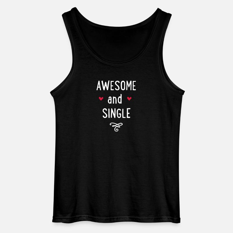 Single - Gildan Männer Tank Top - Schwarz