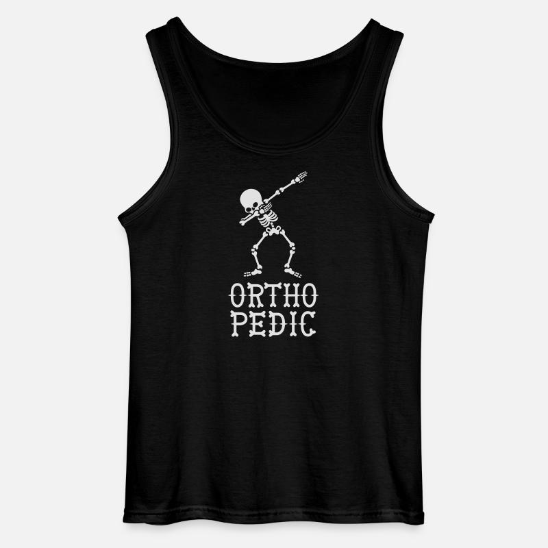 Dab dabbing skeleton orthopedic - Gildan Männer Tank Top - Schwarz