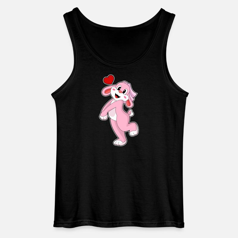 Rabbit Bride Veil Wedding - Gildan Men’s Tank Top - black