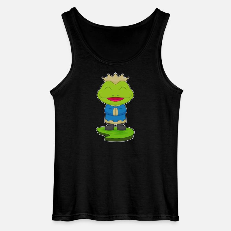 Frosch Krone - Gildan Männer Tank Top - Schwarz