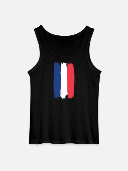 Francey Flag, Viva France, A Symbol of Unity - Gildan Men’s Tank Top - black