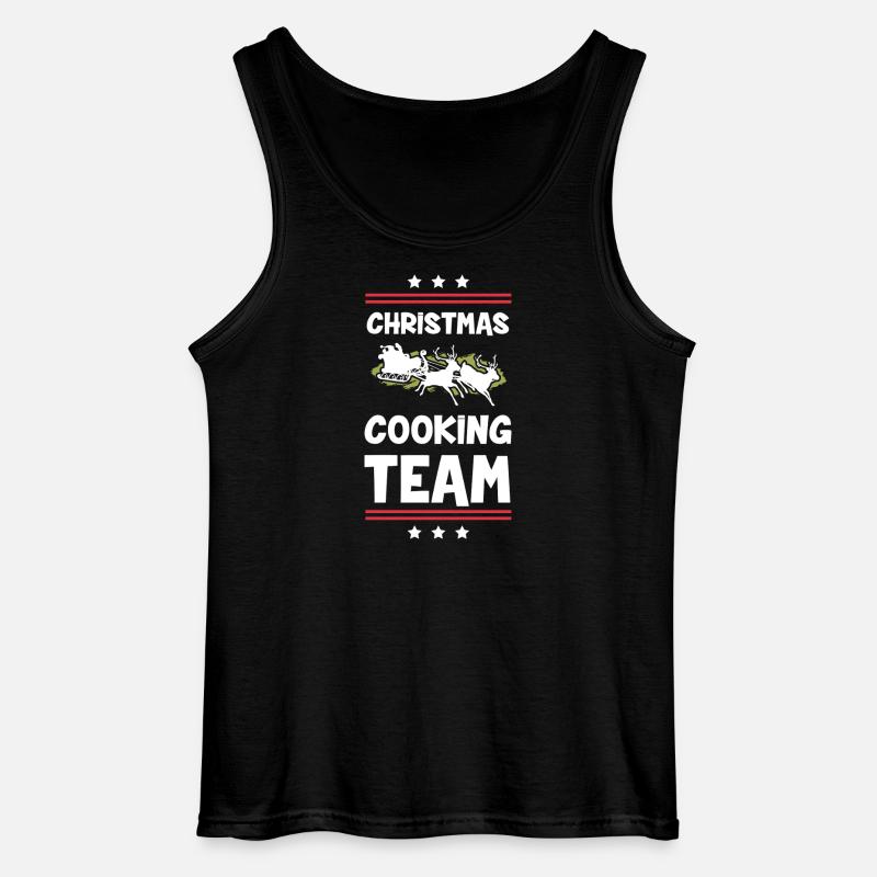 Weihnachts Kochen Backen Team - Gildan Männer Tank Top - Schwarz