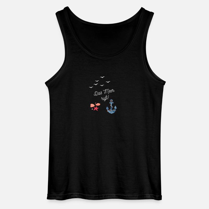 Das Meer ruft - Gildan Männer Tank Top - Schwarz