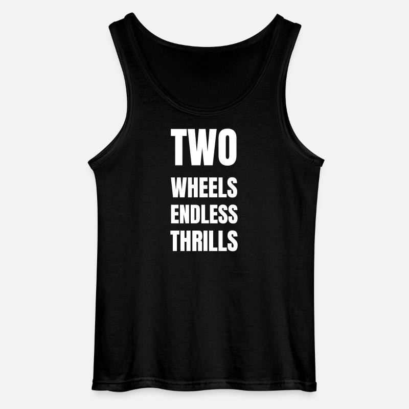 Two wheels endless thrills - Gildan Männer Tank Top - Schwarz