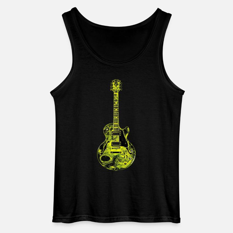 Gitarre - Gildan Männer Tank Top - Schwarz