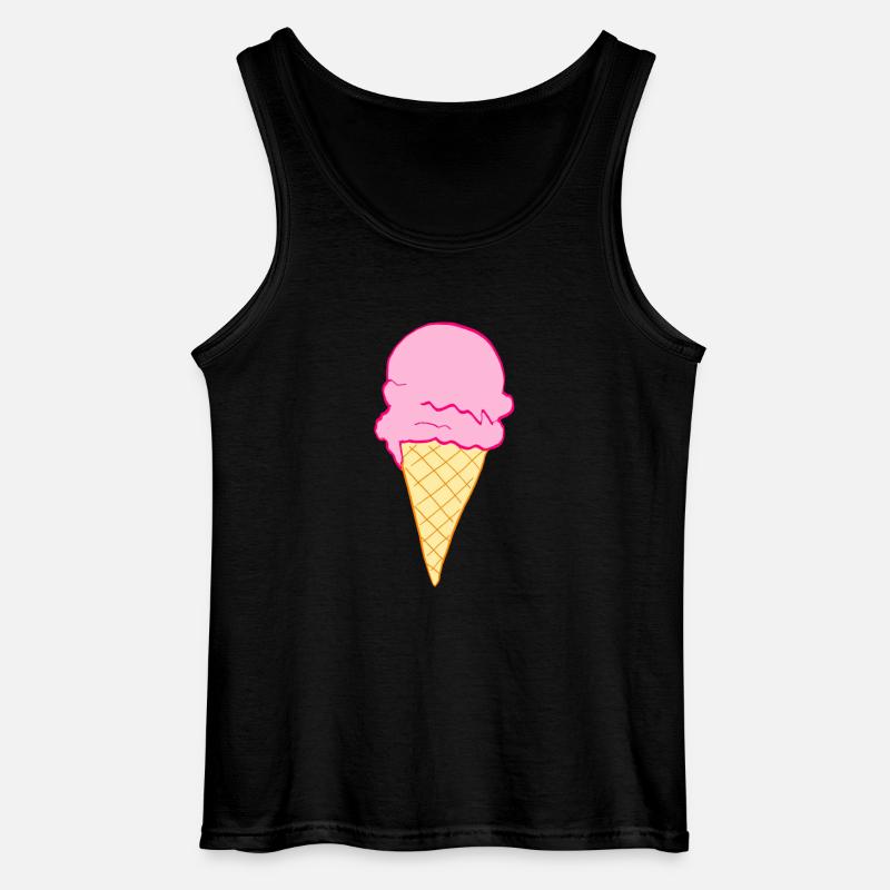 ice creme - Gildan Männer Tank Top - Schwarz
