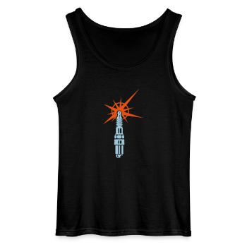 Zündkerze / spark plug (b, 2c) - Gildan Männer Tank Top - Schwarz - Vorne - AI Model Male 185 dark (185cm)