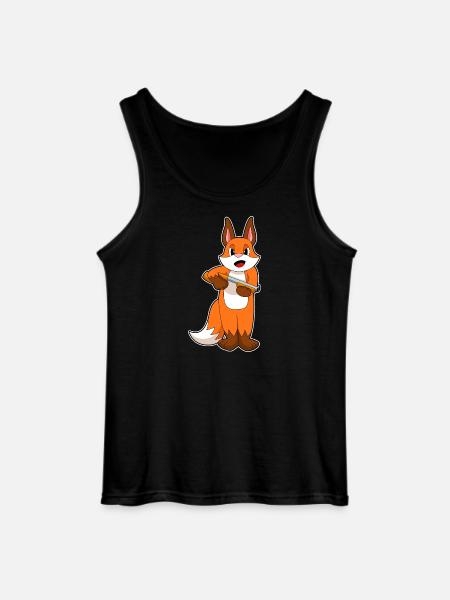 Fox Shotgun - Gildan Men’s Tank Top - black