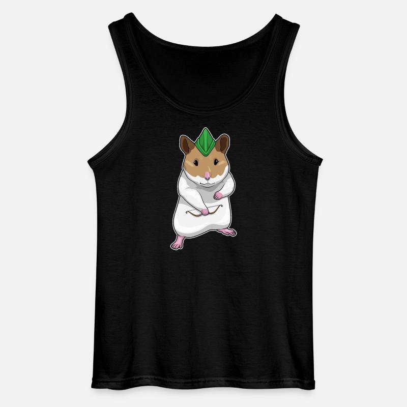 Hamster Bogenschütze Bogen - Gildan Männer Tank Top - Schwarz