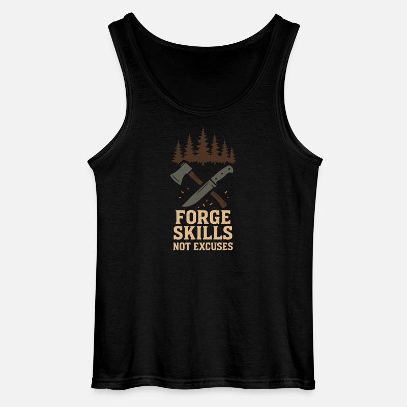 Survival Powers Boscroon Ferocious Abilities - Gildan Men’s Tank Top - black