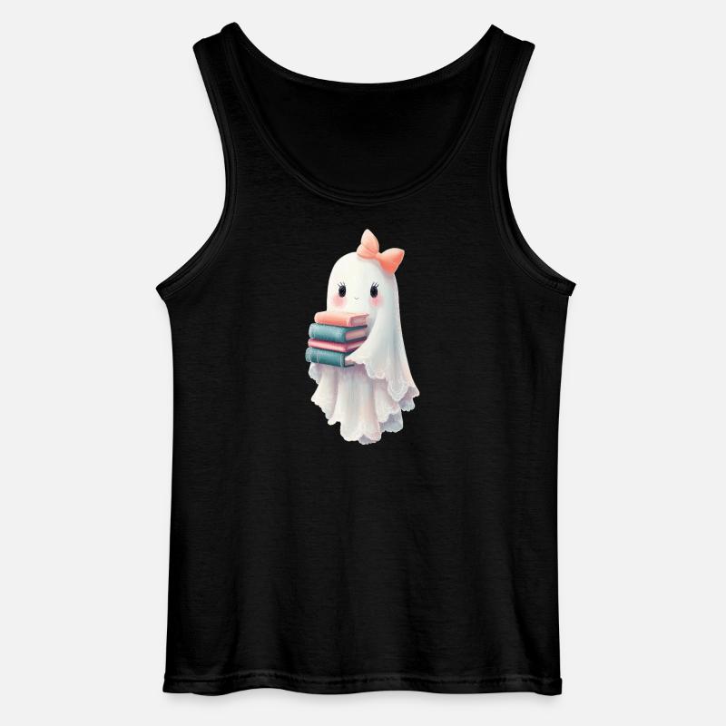Geist Halloween Bücher - Gildan Männer Tank Top - Schwarz