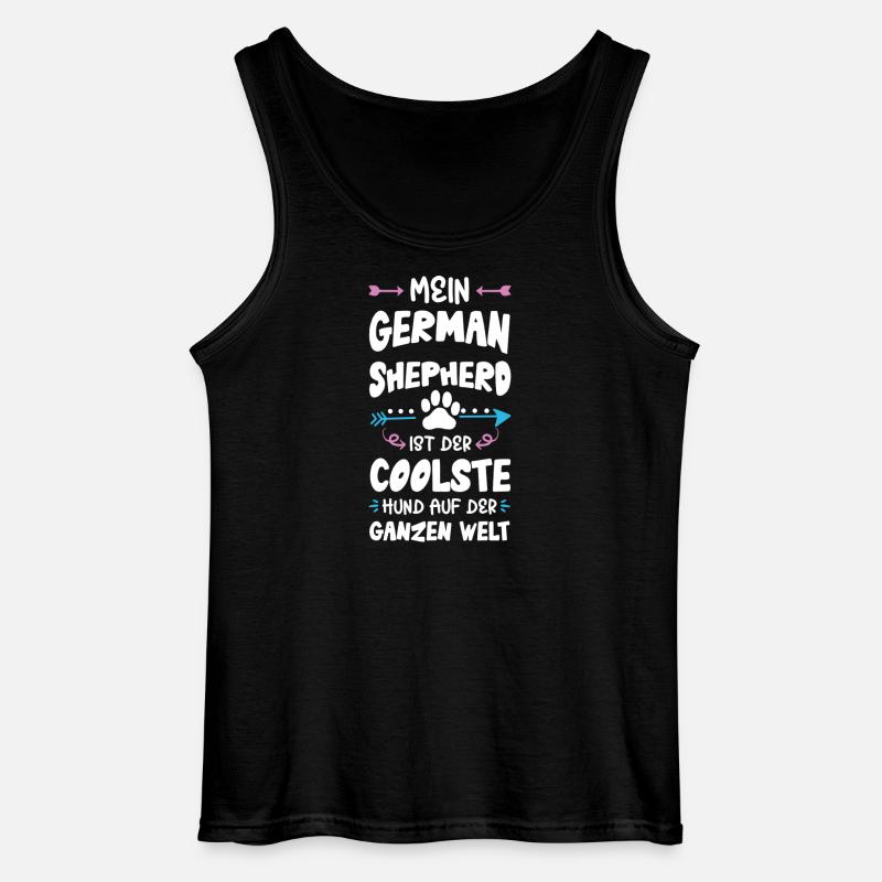 deutscher schäferhund hund spruch - Gildan Männer Tank Top - Schwarz