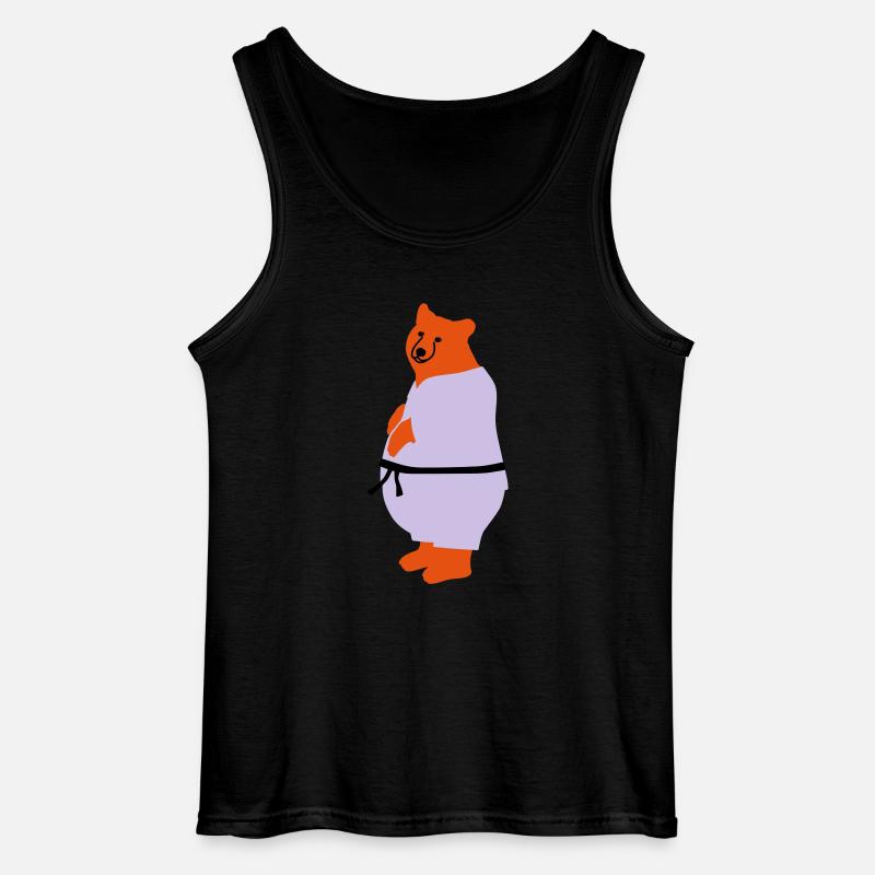 Taekwondo Bär - Gildan Männer Tank Top - Schwarz