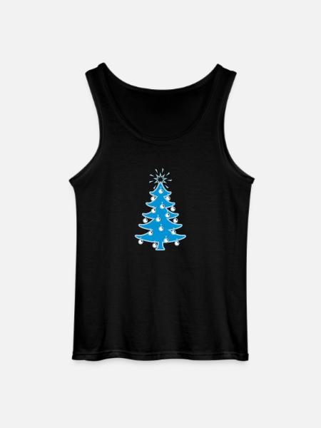 Weihnachtsbaum / xmas tree (3c) - Gildan Men’s Tank Top - black